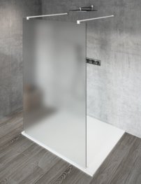 VARIO WHITE jednodielna sprchová zástena do priestoru, matné sklo, 900 mm