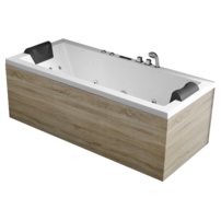 AWT GE108-2E s drevenou zásterou 170x80 vpravo