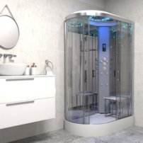 Sprchová kabína Insignia PLATINUM 1100x700mm - chrómový rám/pravé prevedenie , bez sauny Model 2022