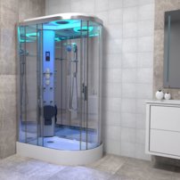 Sprchová kabína Insignia Premium1100x700mm - chrómový rám/ľavé prevedenie , bez sauny Model 2022