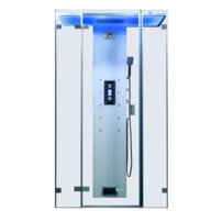 Parná sprcha EAGO DZ1013F12 White 120 × 95