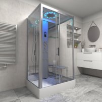 Sprchová kabína Insignia 115 Platinum, Chrómový rám Model 2023