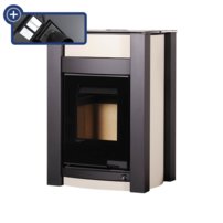 Krbové kachle HS Flamingo Kalmar 11/7 Krém ER s výmenníkom a el reguláciou - AQUAFLAM