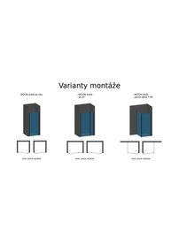 ARTTEC MOON 70 clear NEW - Sprchové dvere do niky