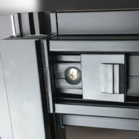 Sprchová kabína Insignia 115 Platinum, Čierny rám Model 2022
