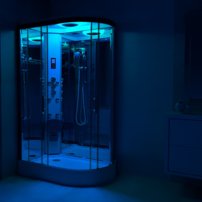 Sprchová kabína Insignia Premium1100x700mm - čierny rám/ľavé prevedenie , bez sauny Model 2022