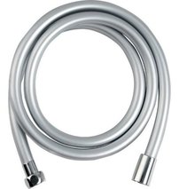 SOFTFLEX hladká plastová sprchová hadica, 200cm, strieborná/chróm