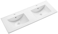 SLIM keramické dvojumývadlo 150x46cm, nábytkové