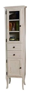 RETRO vysoka skrinka 40x170x36cm, starobiela, ľavá