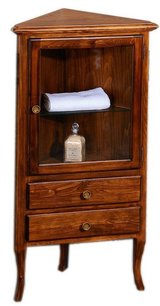 RETRO skrinka rohová 60x120x47cm, buk, pravá