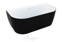 Špeciálna vaňa New Velvet 160 x85 matná čiernym čelným panelom - 210 L