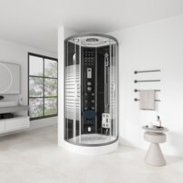 Sprchová parná kabína Čierna perla 90 BLACK PEARL 2nd. generation