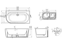 Harmony vaňa 159x84 čierna L