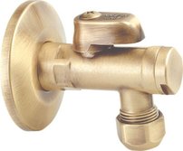 Rohový ventil s matkou, 1/2'x 3/8', bronz