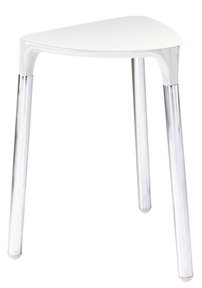 YANNIS kúpeľňová stolička, 37x43,5x32,3 cm, biela