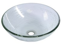 RIPPLE sklenené umývadlo priemer 42 cm