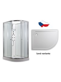 ARTTEC SIRIUS - masážny sprchovací box model 4 clear ľavá