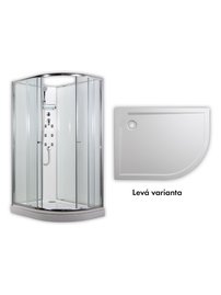 ARTTEC SIRIUS - masážny sprchovací box model 4 clear ľavá