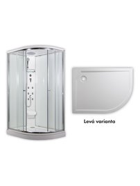 ARTTEC SIRIUS - masážny sprchovací box model 5 clear ľavá