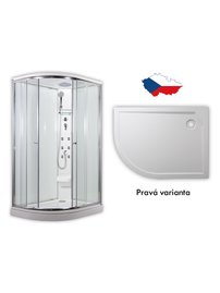 ARTTEC SIRIUS - masážny sprchovací box model 5 clear pravá