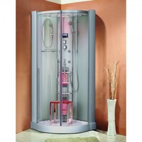 Parný sprchový box + infračervená kabína D27, 90x90x215cm