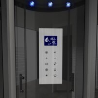 Sprchová parná kabína Čierna perla 90 BLACK PEARL 2nd. generation