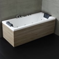 AWT GE108-2E s drevenou zásterou 170x80 vpravo