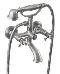 ANTEA nástenná vaňová batéria kompletná, brúsený nikel