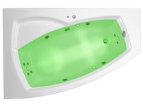 ARTTEC THALEILA SURF + CHROMO 160 x 105 hydromasážna vaňa akrylátová ĽAVÁ