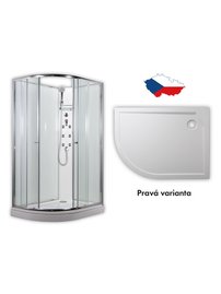 ARTTEC SIRIUS - masážny sprchovací box model 4 chinchila pravá