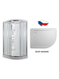 ARTTEC SIRIUS - masážny sprchovací box model 5 chinchila ľavá