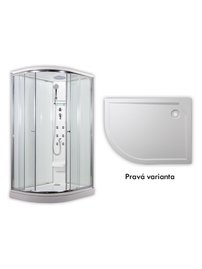 ARTTEC SIRIUS - masážny sprchovací box model 5 chinchila pravá