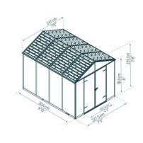 Palram Rubicon 8' X 10' antracit