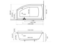 Asymetrická vaňa Minima 150x85 P