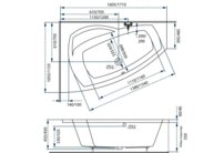 Claudia  vaňa 170x115 L