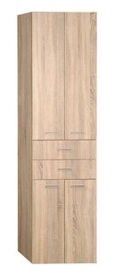 ZOJA/KERAMIA FRESH skrinka vysoká 50x184x29cm, dub platin, zásuvky