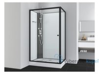 Sanotechnik VIVA 1 black sprchový box obdĺžnnik bez strechy, 120x80x225cm