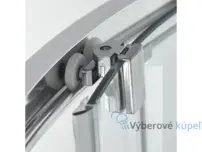 QuickLine Austin chróm 90X90 ,čierny