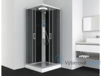 QuickLine MIAMI  chrom 90x90 , čierny