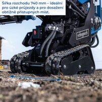pásový smykový nakladač Scheppach MKL 730