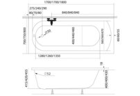 Mira vaňa Slim 180x80