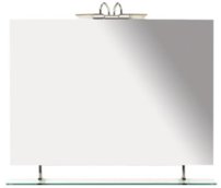 WEGA zrkadlo 1000x800mm s policou