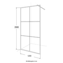 Sprchová zástena Walk-in Baki Belleville 120