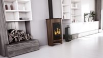 Krbové kachle HS Flamingo Medie I Hňedá - Samet
