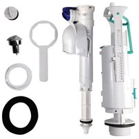 EGO-FLO-CENTO-RETRO úsporný splachovací mechanismus na WC kombi, chróm