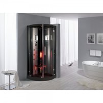 Parný sprchový box + infračervená kabína D76, 90x90x215cm