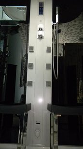 Parný sprchový box + infračervená kabína D77, 143x85x215cm