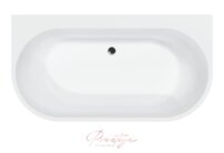 Špeciálna vaňa New Velvet 160 x85 matná čiernym čelným panelom - 210 L