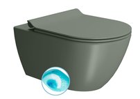 PURA WC závesné 55x36 cm, SWIRLFLUSH, agave dual-mat