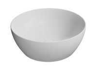 PURA umývadlo na dosku, priemer 42 cm, biela mat